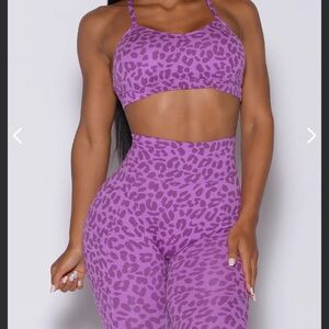 Purple Leopard Print Activewear